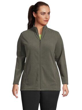 Lands' End Plus Size Anyweather Fleece Full Zip Jacket 2X NWT
